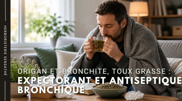 Origan et bronchite, toux grasse  expectorant et antiseptique bronchique - Herboristerie Sensathé